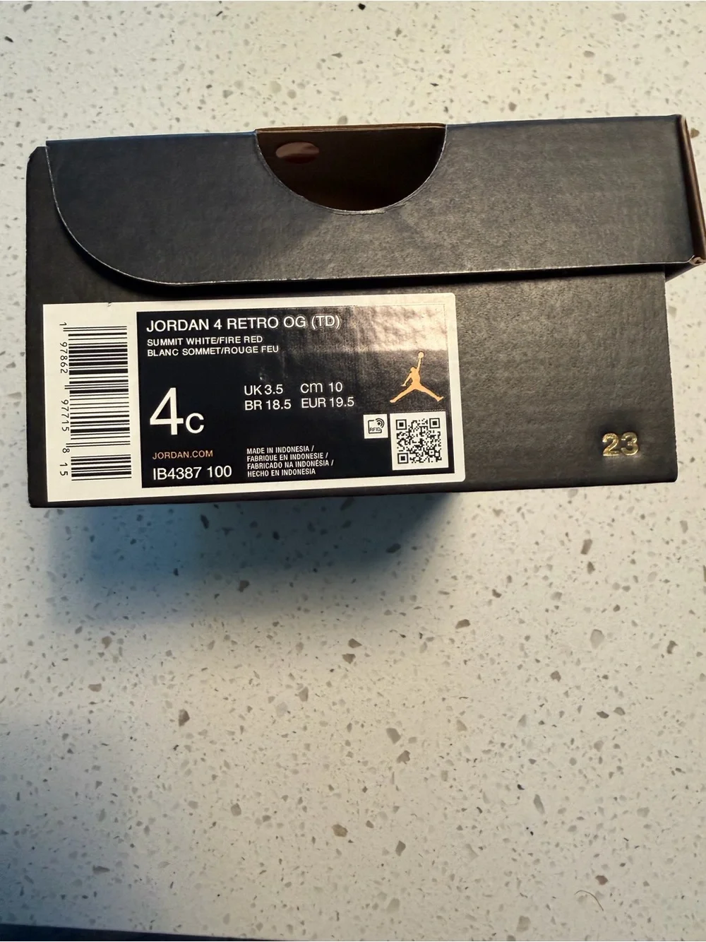 Jordan 4 Retro OG - Toddler 4C - Brand New!